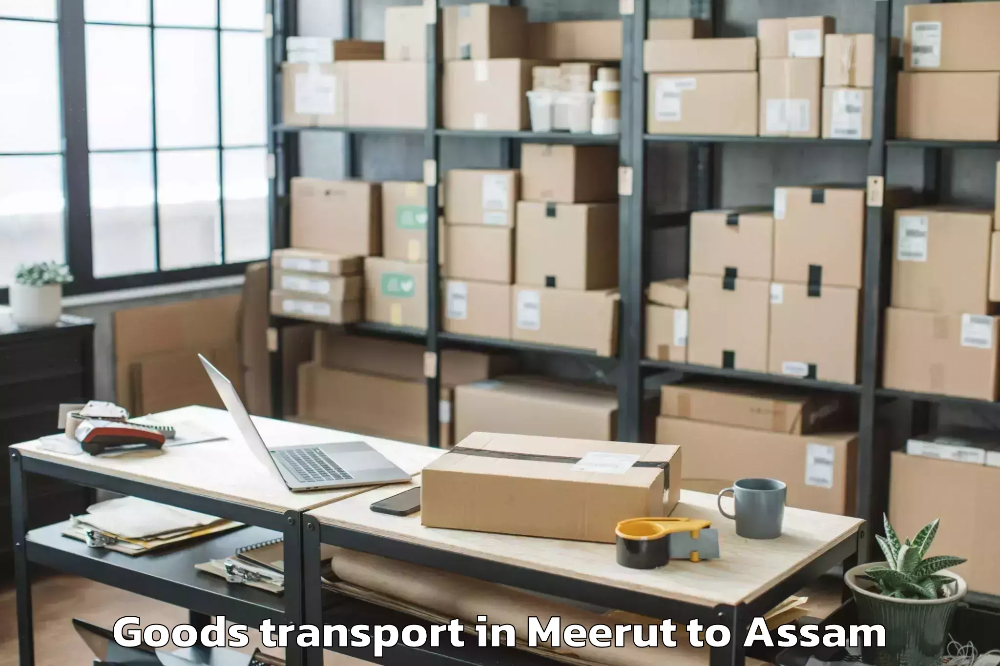 Easy Meerut to Sadiya Goods Transport Booking